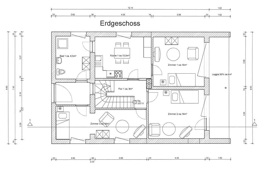 Immobilie in Herzogenaurach - Einfamilienhaus mit Garage  in zentraler Lage von Herzogenaurach - Bild 1