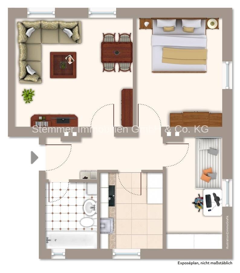 Immobilie in Weiden in der Oberpfalz - Gepflegte Hochparterre-Wohnung in Lerchenfeld, ideal zur Eigennutzung oder Kapitalanlage - Bild 2