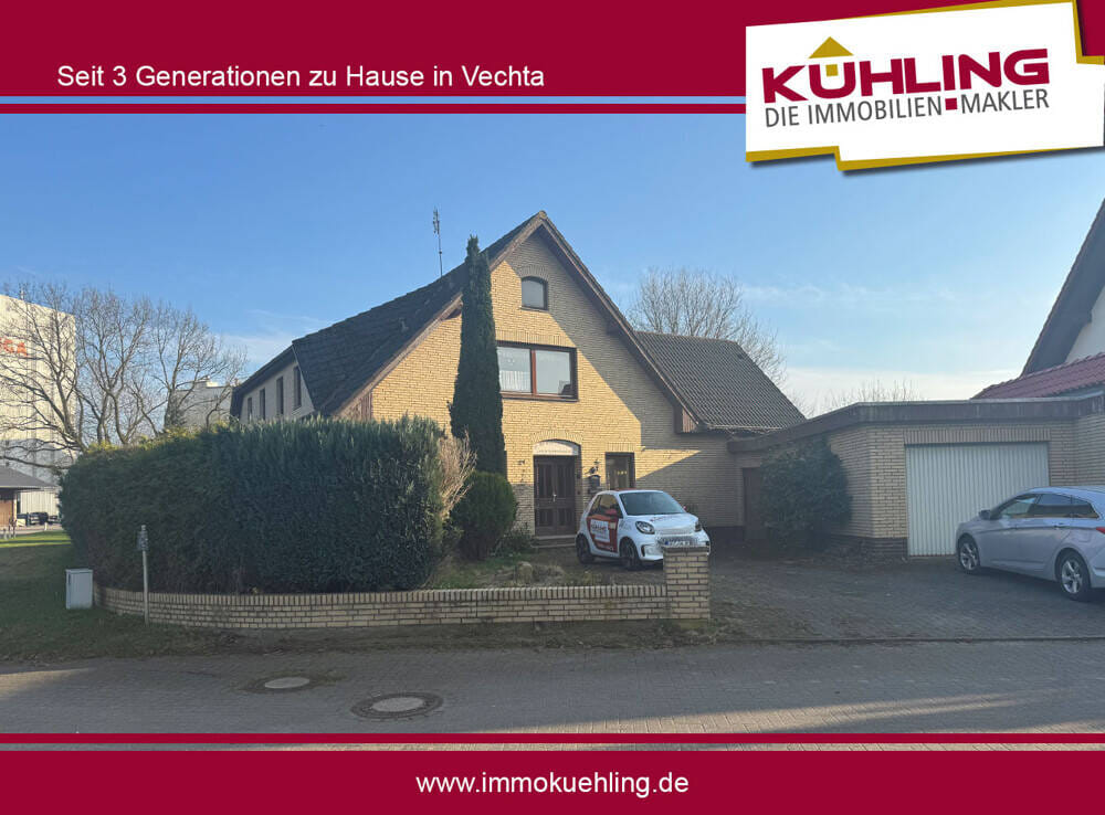 Immobilie in Visbek - Bezugsfrei Zweifamilienhaus im Dornröschenschlaf | ca. 250 m² | 948 m² Grundstück - Bild 0
