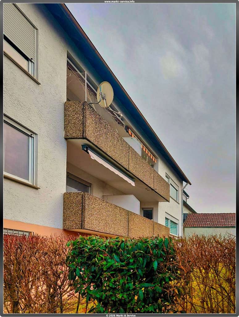 Immobilie in Marbach am Neckar - MARBACH - 2 ZI ETW - BALKON - PARKEN - GRUNDSOLIDE VERMIETET - Bild 0