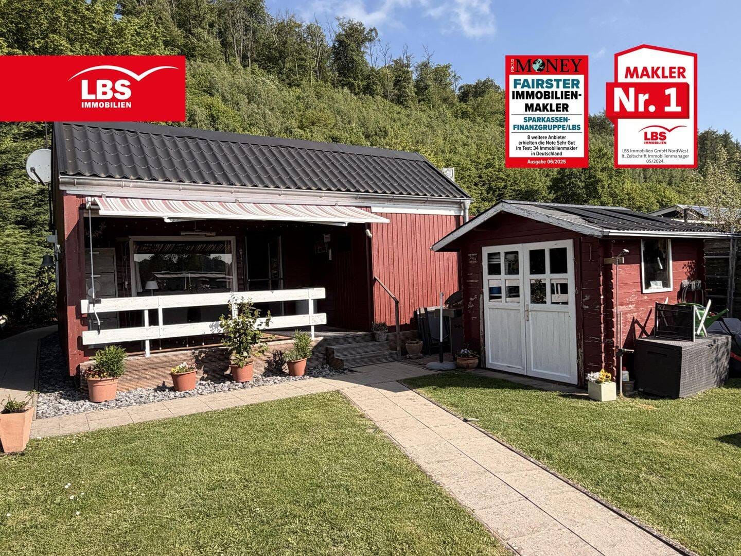 Immobilie in Vlotho - Wunderschönes Ferienhaus in Vlotho mit direktem Seezugang - Bild 0