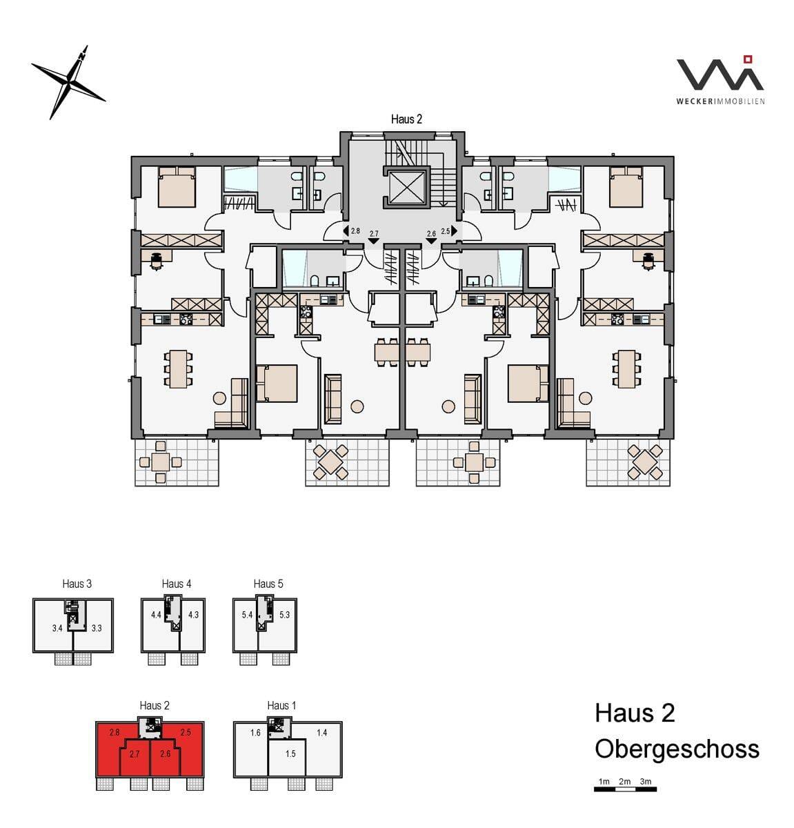 Immobilie in Glandorf - WOHNEN IM SEILERPARK! Obergeschoss-Wohnung mit Sonnenbalkon (KfW 40 + QNG) - Bild 4