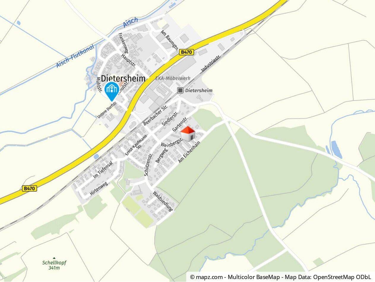 Immobilie in Dietersheim - Geräumiges Reihenmittelhaus mit Garage & Garten - kurzfristig beziehbar! - Bild 4