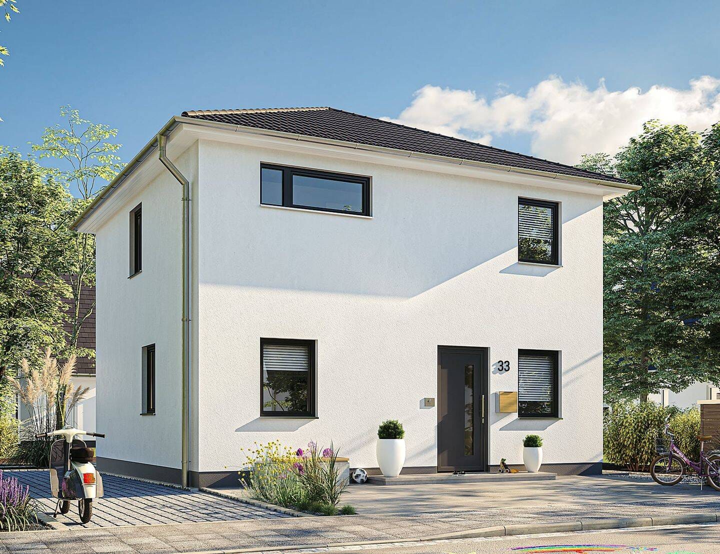 Immobilie in Großdubrau - Wulka Dubrawa - Klassische Stadtvilla für junge Familien: Stilvoller Wohntraum in sonniger Südlage mit 101 m² Wohnkomfort in Großdubrau. - Bild 1
