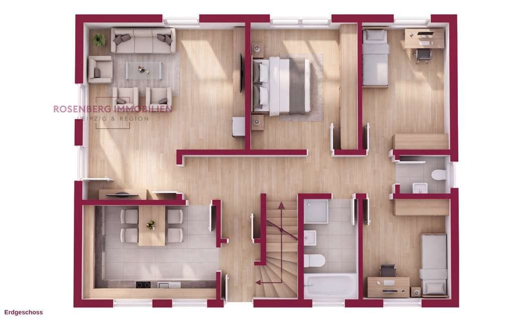 Immobilie in Pegau - Familientraum in Pegau: 
7-Zimmer-Haus mit großem Grundstück am Wasser - Bild 1