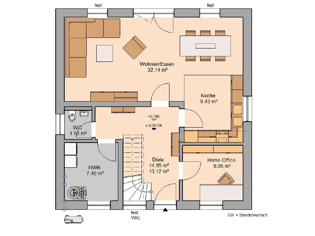 Immobilie in Thum - Individuell geplantes & massives Familienhaus von Kern-Haus! - Bild 2