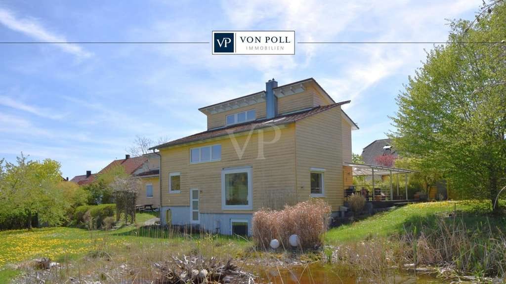 Immobilie in Stimpfach - Ökologisch & energieeffizient - Architektonisches Wohnhaus mit Praxisanbau - Unverbaubare Naturlage - Bild 1