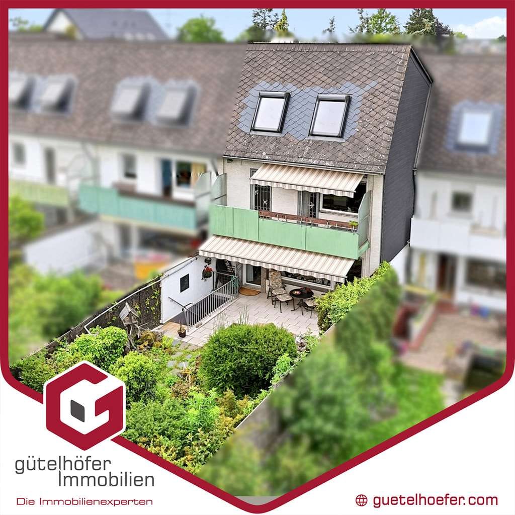 Immobilie in Meckenheim - Familienidylle! Solides Reihenmittelhaus mit Einbauküche, Garage, Balkon, Garten und Kaminzimmer - Bild 0