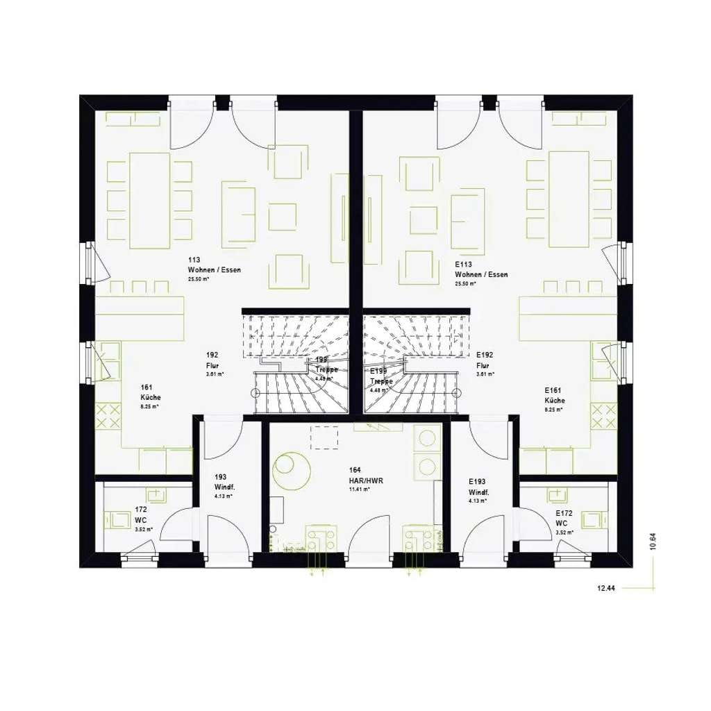Immobilie in Fronhausen - Energieeffizientes Zweifamilienhaus mit Flachdach und klarer Linienführung - Bild 4
