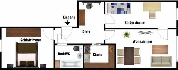 Immobilie in Weimar - 3-Raumwohnung mit Blick in den Wald - Bild 0