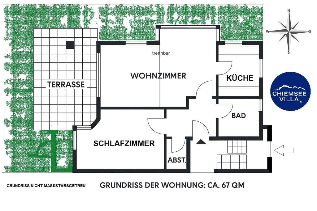 Immobilie in Eggstätt - Attraktive 2-Zimmer-Gartenwohnung in Eggstätt – Wohnen im idyllischen 7-Seen-Gebiet am Chiemsee - Bild 0