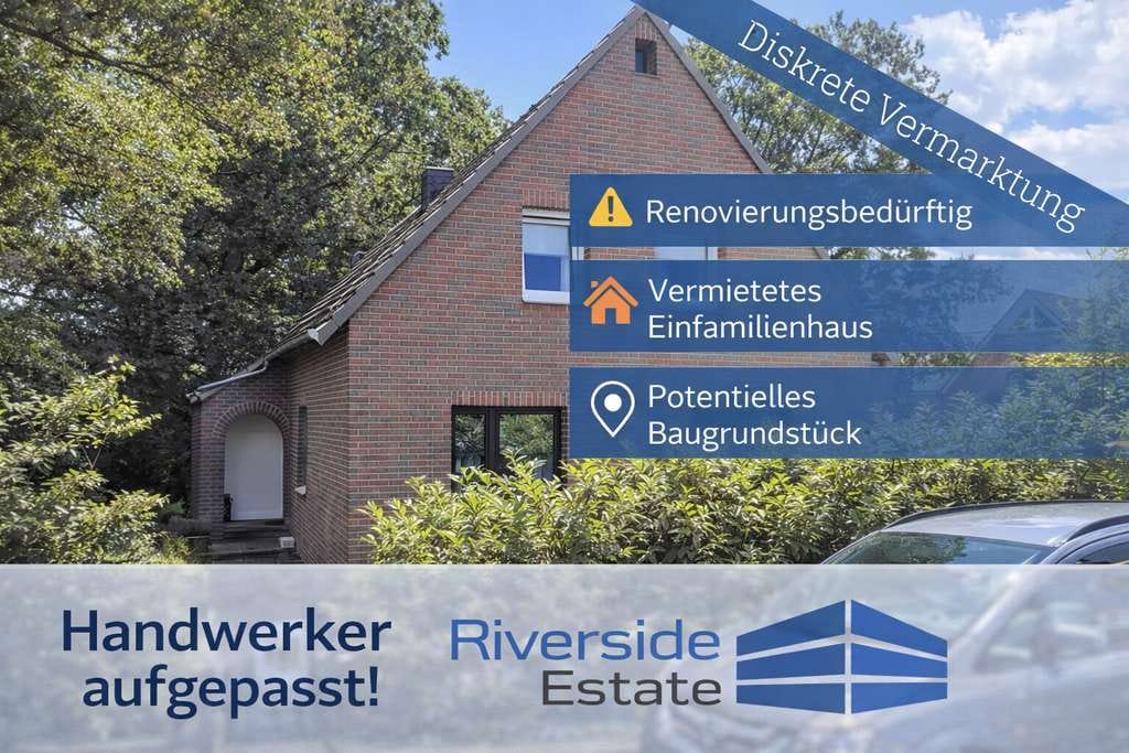 Immobilie in Vollersode - Vollersode|Renovierungsbedürftiges Wohnhaus mit großem Grundstück - derzeit ohne Mieteinnahmen - Bild 0