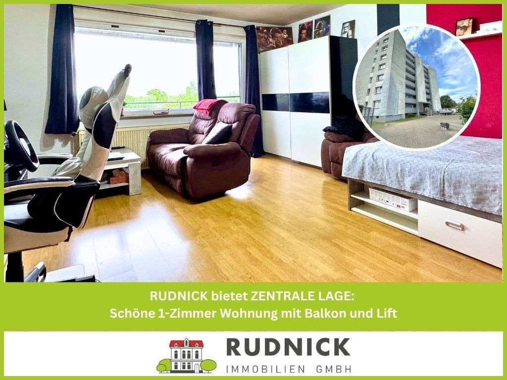 Immobilie in Wunstorf - RUDNICK bietet ZENTRALE LAGE: Schöne 1-Zimmer Wohnung mit Balkon und Lift - Bild 0