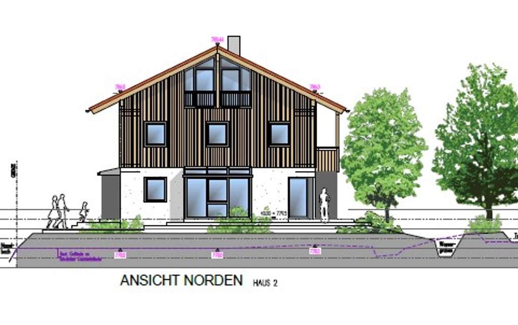 Immobilie in Hausham - Neubau- Dopplehaus in schöner Wohnlage Hausham, nahe dem Schliersee - Bild 1
