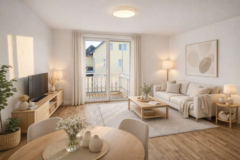 Immobilie in Werra-Suhl-Tal - 3-Zimmer-Wohnung mit Balkon, Stellplatz und neuer Gasetagenheizung | ca. 60,89 m² - Bild 1