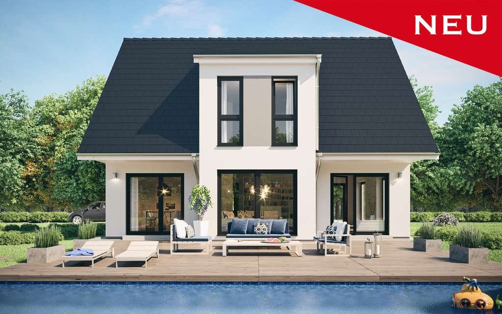 Immobilie in Heidgraben - Modernes KFW 40 ScanHaus mit Grundstückshinweis in Heidgraben - Bild 0