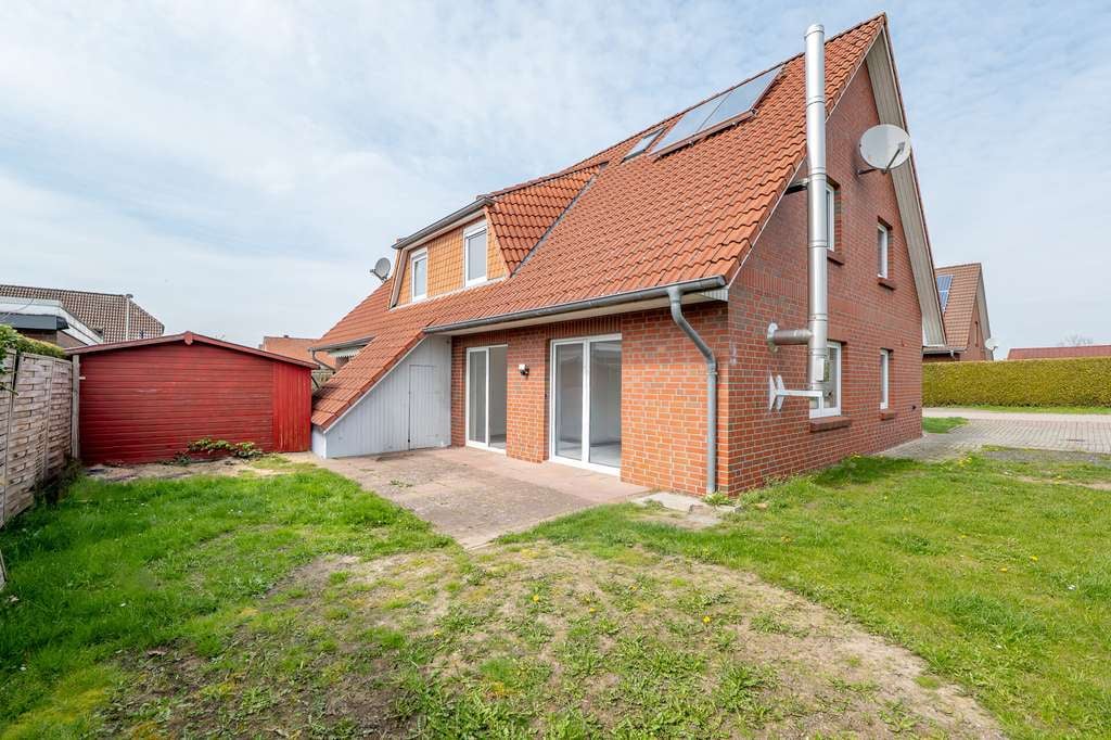 Immobilie in Drochtersen - Ihr neues Zuhause: Helle Doppelhaushälfte mit Terrasse, Garten und cleverem Grundriss - Bild 0