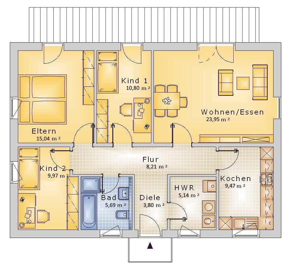 Immobilie in Varrel - Leben auf einer Ebene - Unser kompakter Bungalow in Varrel - Bild 1
