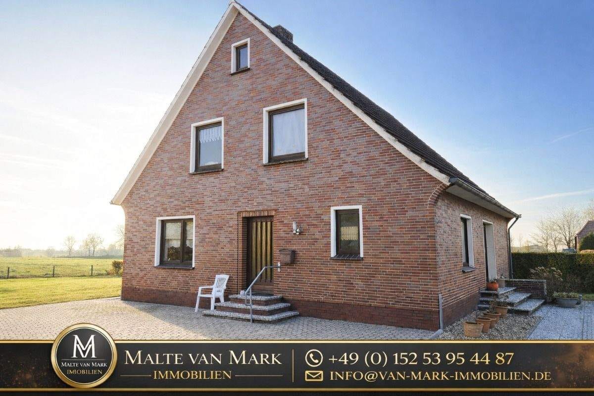 Immobilie in Ochtersum - Ankommen. Durchatmen. Zuhause sein. Ihr Einfamilienhaus mit großem Garten und traumhaftem Weitblick - Bild 1