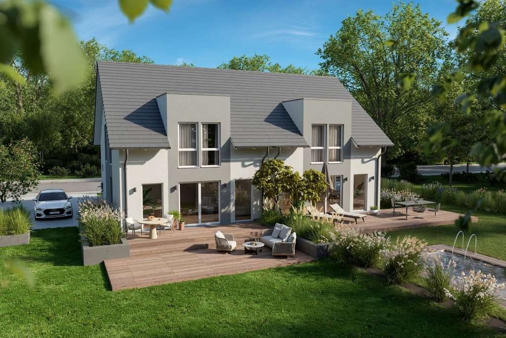Immobilie in Schweich - Einfamilienhaus mit Anbau an bestehenden Baukörper - Bild 0