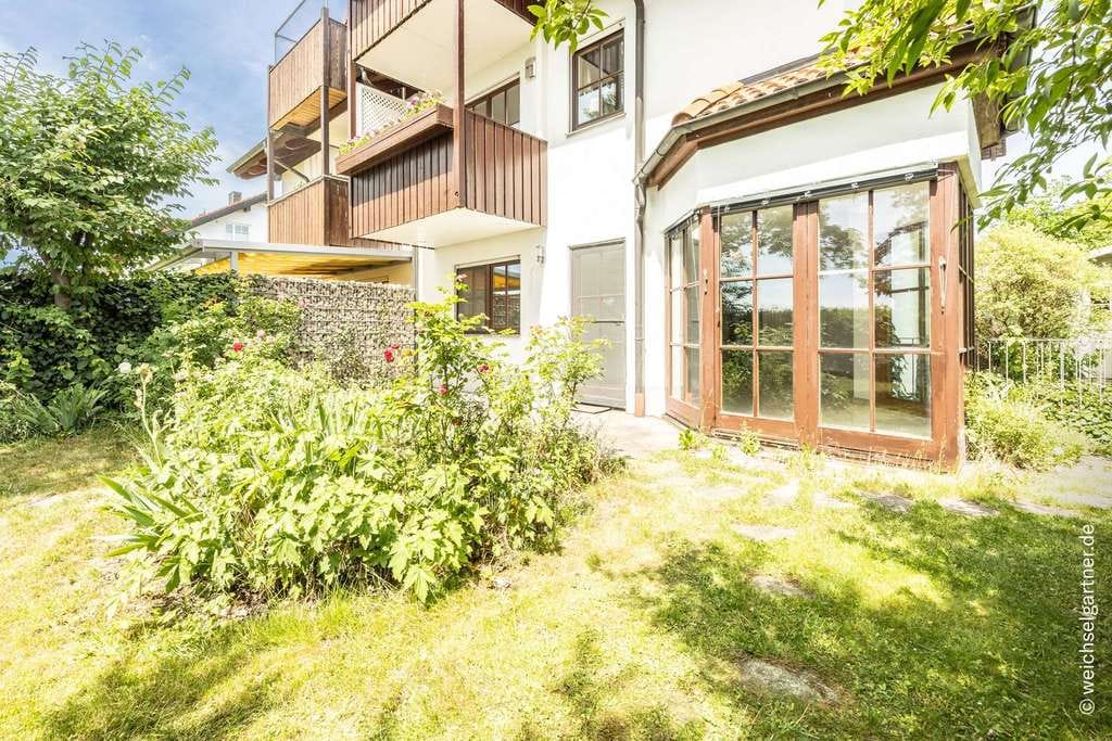 Immobilie in Aschheim - Idyllische Garten-Maisonette in ruhiger Feldrandlage – sonnige Südwest-Ausrichtung und 2 Stellplätze - Bild 2