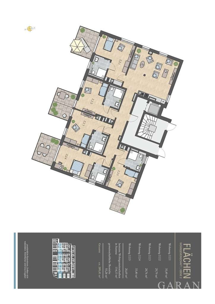 Immobilie in Gailingen am Hochrhein - Pflegeplatz schon heute sichern - 1 Zi.-Pflegeappartement in Gailingen (LK Konstanz/Bodenseeregion) - Bild 3