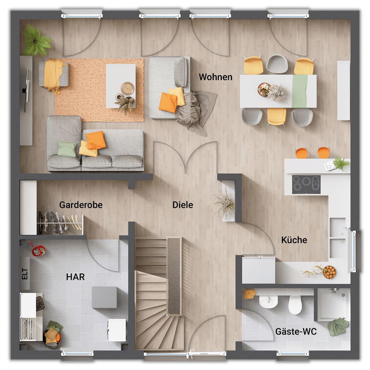 Immobilie in Unterdießen - NEUBAU Ihr neues Familiennest mit 6-Zimmern mit Grundstück am Feldrand  - Bild 3