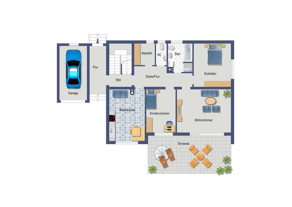 Immobilie in Mammendorf - Mammendorf, sonniges Zweifamilienhaus mit großem Grundstück - Bild 4