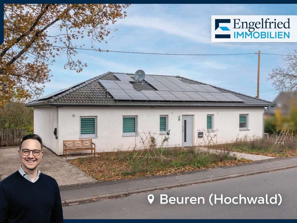 Immobilie in Beuren (Hochwald) - Nahezu neuwertiger Bungalow: Ebenerdiges Wohnen mit Stil und hoher Energieeffizienz - Bild 0