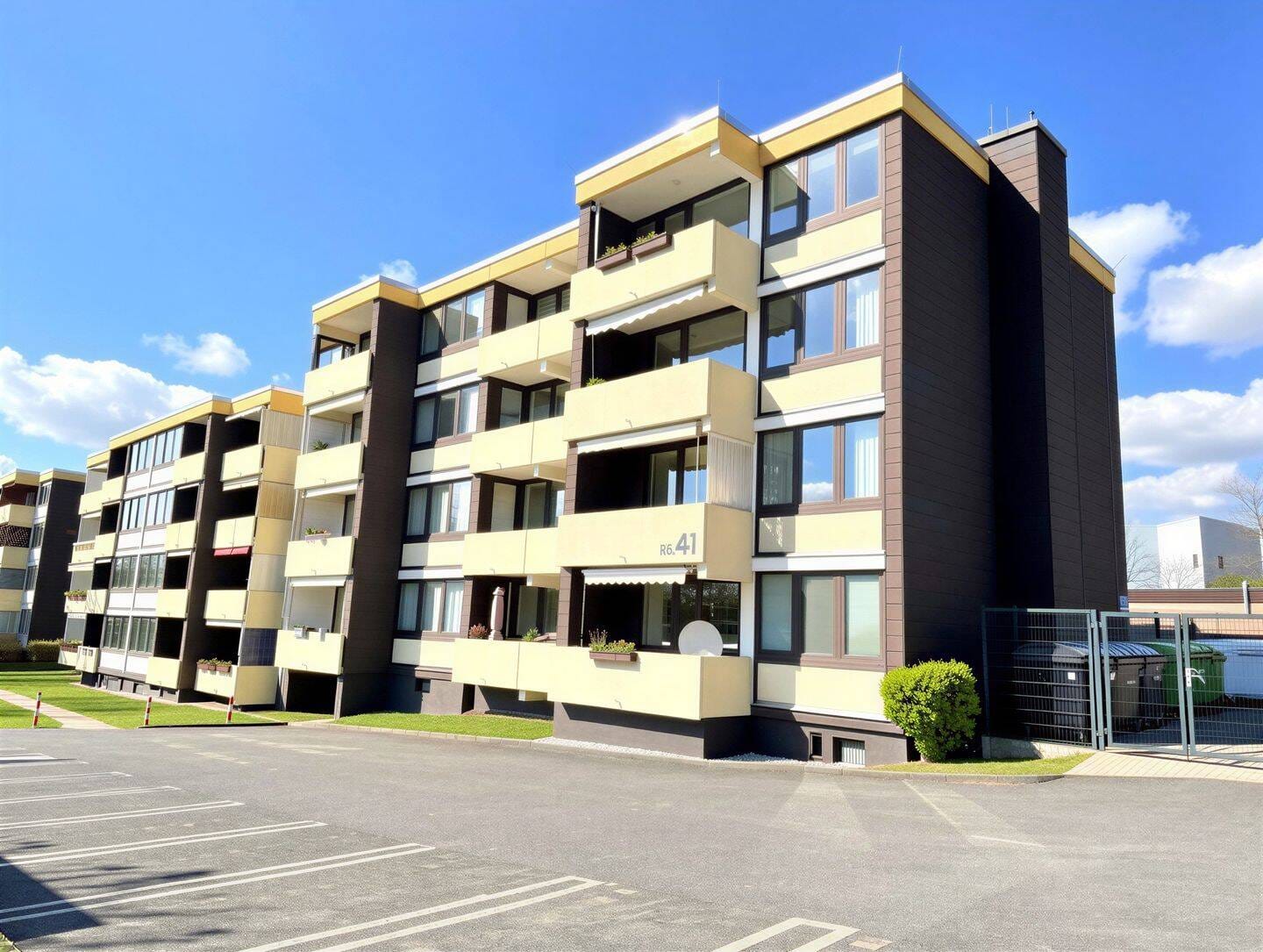 Immobilie in Fuldabrück - "Traumhafter Fernblick inklusive - freie 2-ZKB-Eigentumswohnung mit Balkon in Fuldabrück OT" - Bild 2