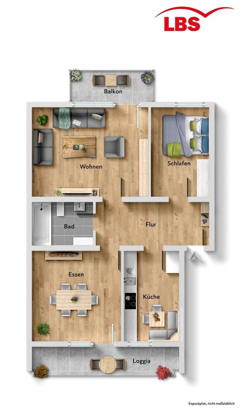 Immobilie in Gerbrunn - Kapitalanlage mit Zukunft: 3-Zimmer-Wohnung nahe Uni Hubland - Bild 1
