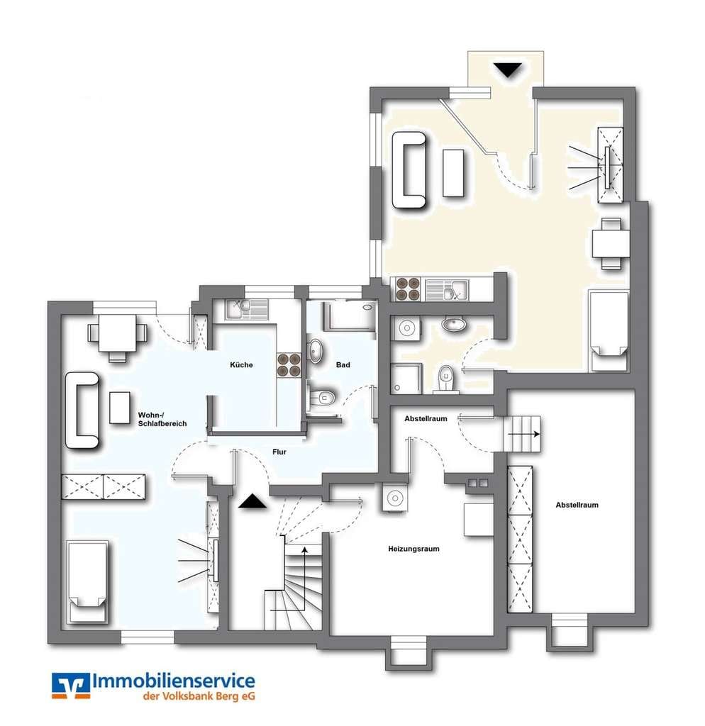 Immobilie in Wipperfürth - Gepflegtes Wohnhaus mit verschiedenen Nutzungsmöglichkeiten in Zentrumsnähe von Wipperfürth - Bild 3