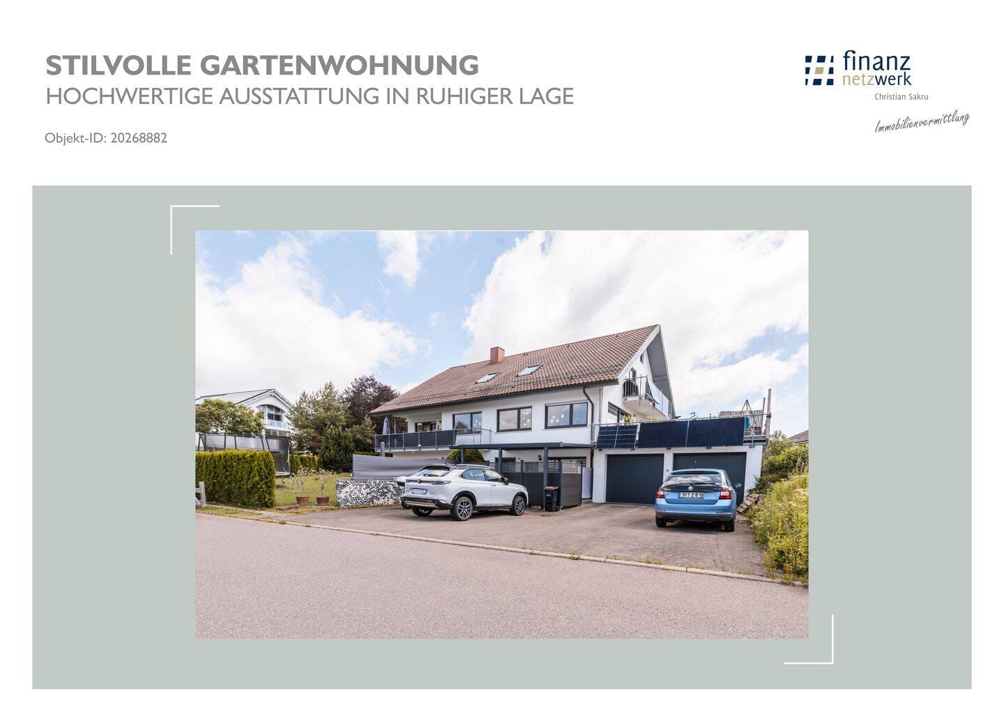 Immobilie in Pfullendorf - Stilvolle Gartenwohnung, Hochwertige Ausstattung in ruhiger Lage - Bild 0