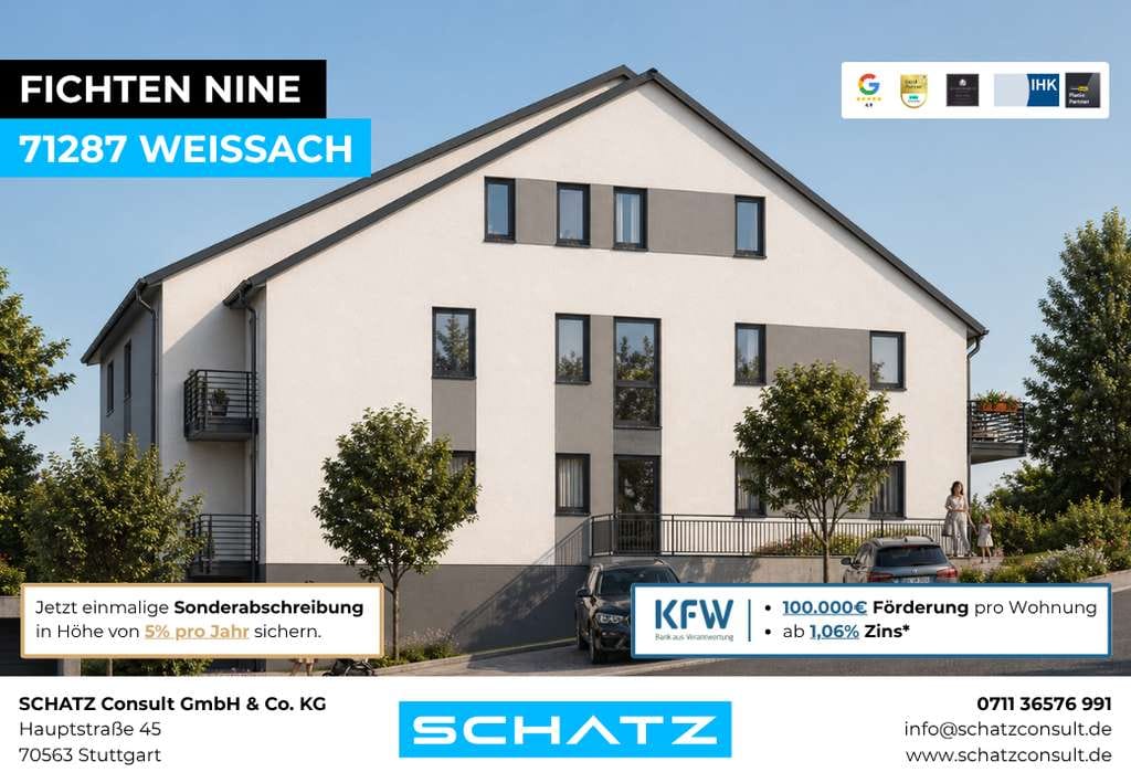 Immobilie in Weissach - Helle 2-Zimmer-Wohnung mit Balkon - Bild 2