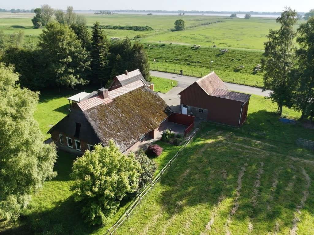 Immobilie in Brake - Reetgedeckte Rarität direkt am Weserdeich in Brake-Golzwarden - Bild 2