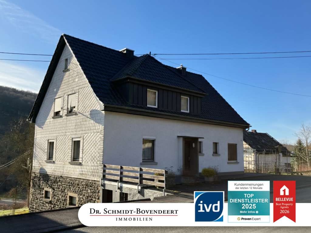 Immobilie in Unnau - Zwischen Hachenburg & Bad Marienberg: Solides Einfamilienhaus mit 136 m² WFL; Heizung + Dach neu! - Bild 0