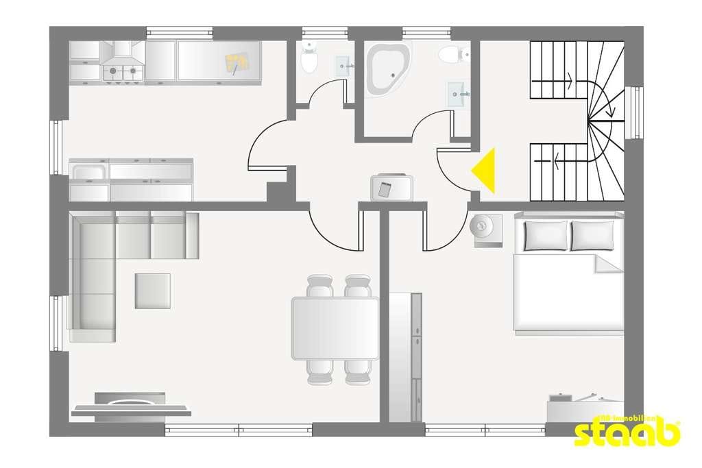 Immobilie in Eschau - POTENZIAL STATT PERFEKTION – VERMIETETES ZWEIFAMILIENHAUS ZUR SANIERUNG MIT HERRLICHEM WEITBLICK - Bild 4