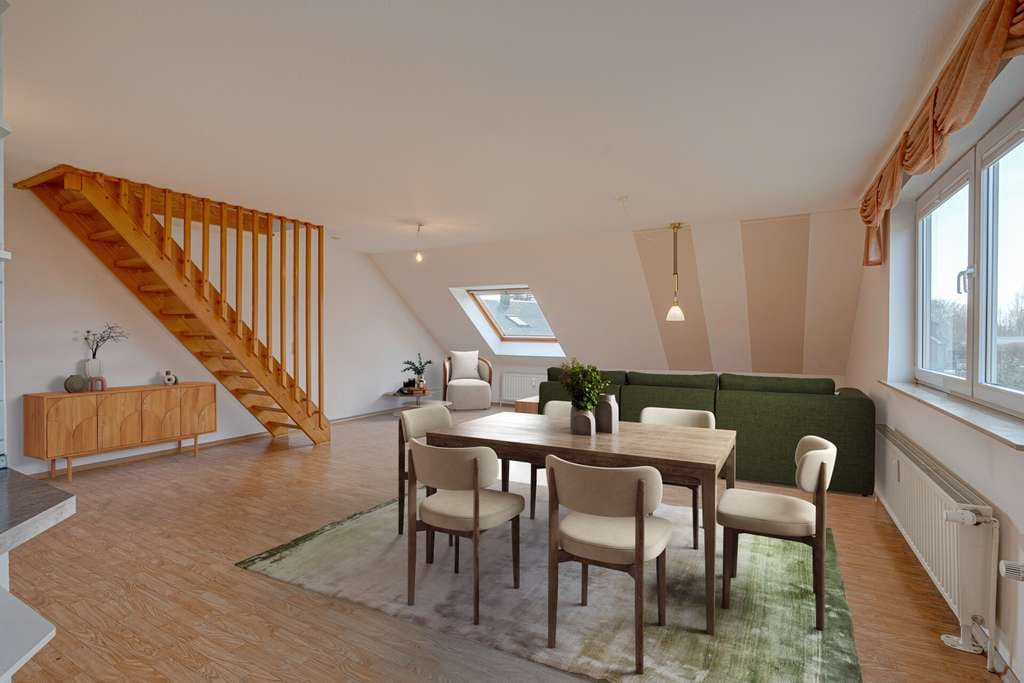 Immobilie in Hürup - Husby: Sonnige Dachgeschosswohnung mit großzügiger Raumaufteilung, Keller und Stellplatz - Bild 0
