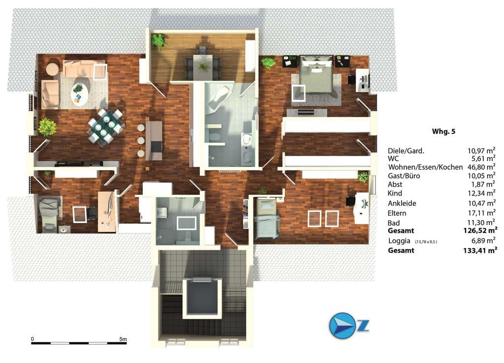 Immobilie in Ampfing - Exklusive Dachgeschosswohnung in Ampfing – barrierefrei, großzügig, perfekt angebunden - Bild 1