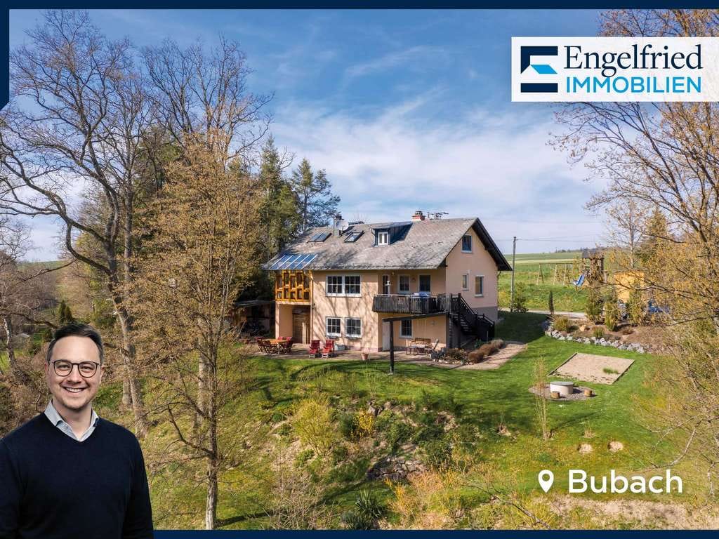 Immobilie in Bubach - Traumhaftes Landhaus im Grünen vor einmaliger Kulisse am Waldrand mit Bachlauf - Bild 0