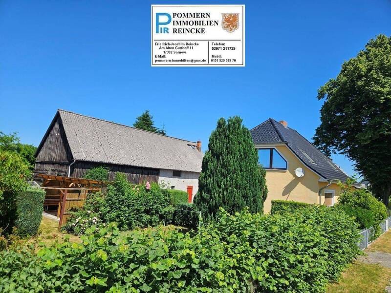 Immobilie in Boldekow - Scheune, Haus und Garten suchen Familie! - Bild 0