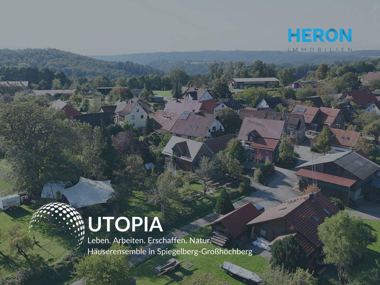 Immobilie in Spiegelberg - UTOPIA - Leben. Arbeiten. Erschaffen. Natur. Häuserensemble in Spiegelberg-Großhöchberg - Bild 0