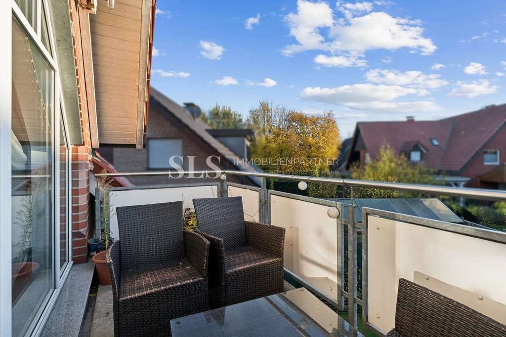 Immobilie in Raesfeld - Moderne Maisonette mit Balkon, Stellplatz, privatem Eingang und offenem Grundriss in ruhiger Lage - Bild 3