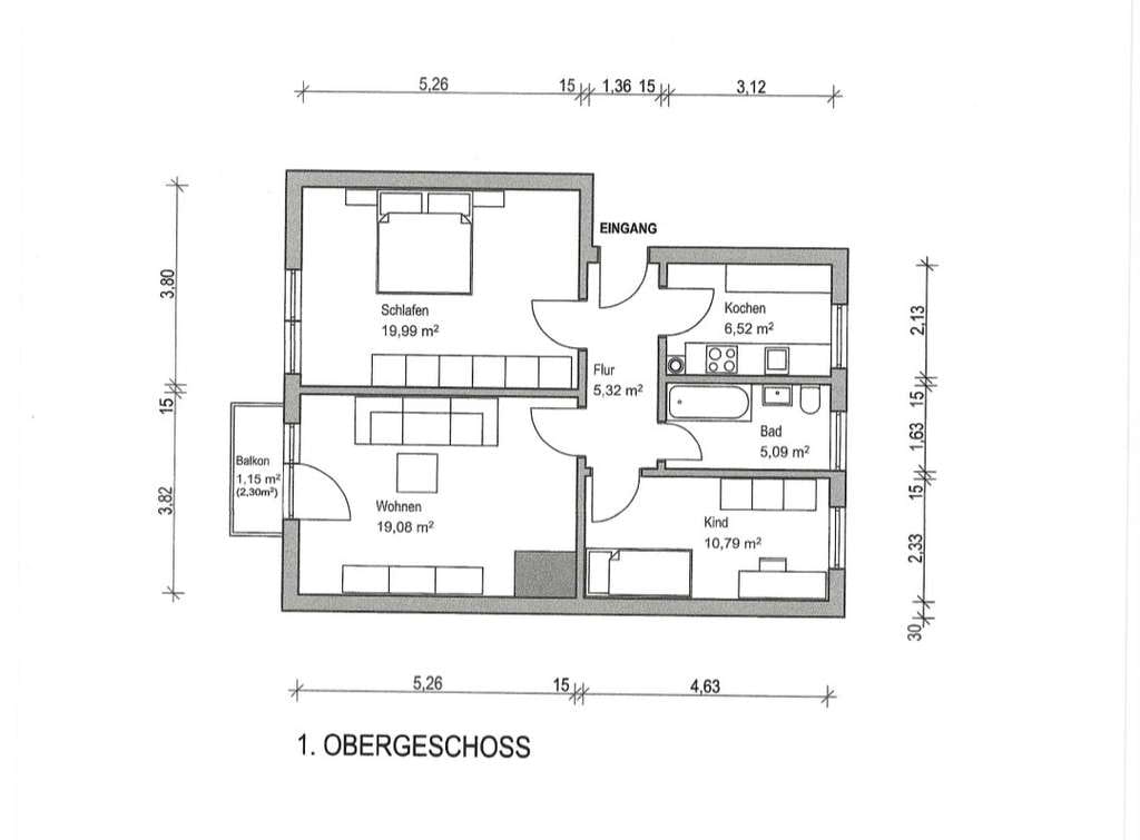 Immobilie in Feldkirchen - Helle 3-Zimmer-Wohnung mit Südwestbalkon und Garage - sofort bezugsfrei - Bild 0