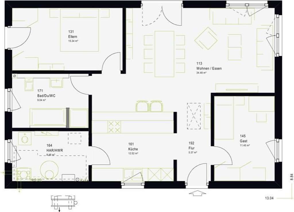 Immobilie in Heinzenhausen - Bungalow-Klassiker mit durchdachtem Grundriss. CS.09.01.S - Bild 4