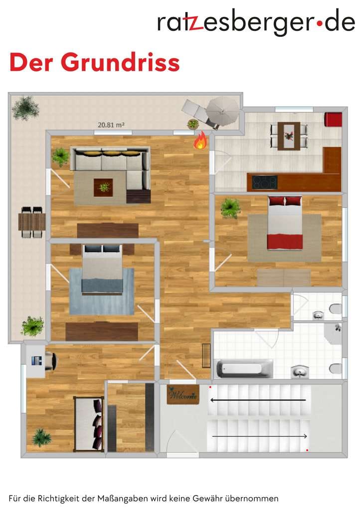 Immobilie in Piding - Garten-Wohnung mit Panoramablick - Bild 1