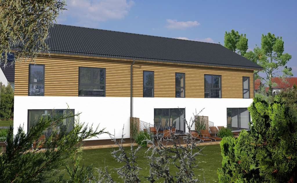 Immobilie in Fahrenzhausen - Null-Energie-Kosten-Reihenmittelhaus mit Grundstück - Bild 1