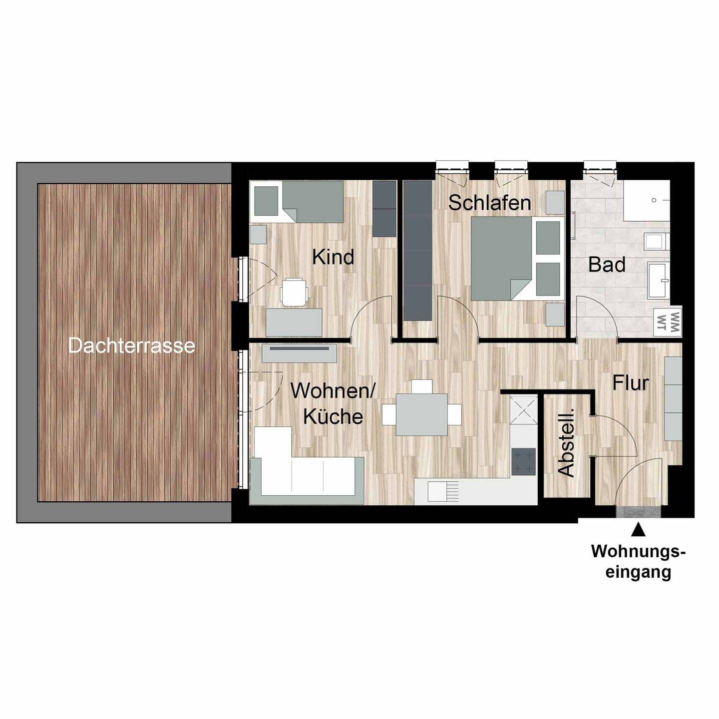 Immobilie in Ronshausen - Penthouse-Wohnungen im Grünen - Wohnprojekt Tanzgarten - Bild 0