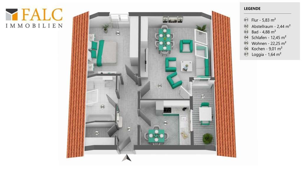 Immobilie in Wildeshausen - Dachgeschosswohnung in ruhiger Lage - ideal zur Eigennutzung oder Kapitalanlage in Wildeshausen - Bild 2