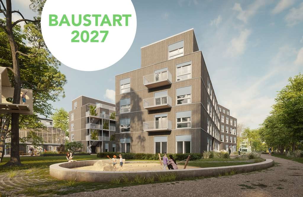 Immobilie in Berlin - S11b - Schicke 2-Zimmer-Genossenschaftswohnung mit Balkon im Neubau aus Holz - Bild 0